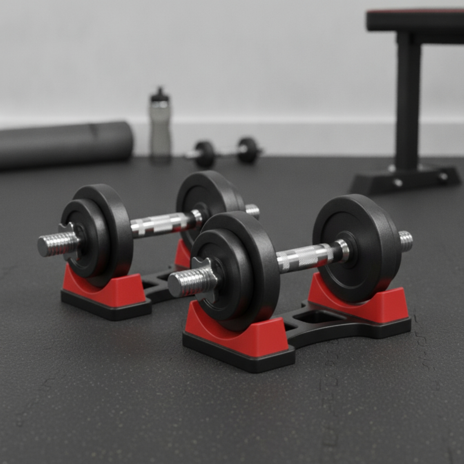 Home Gym Usa - Supporto Compatto per Manubri (2 Pezzi)
