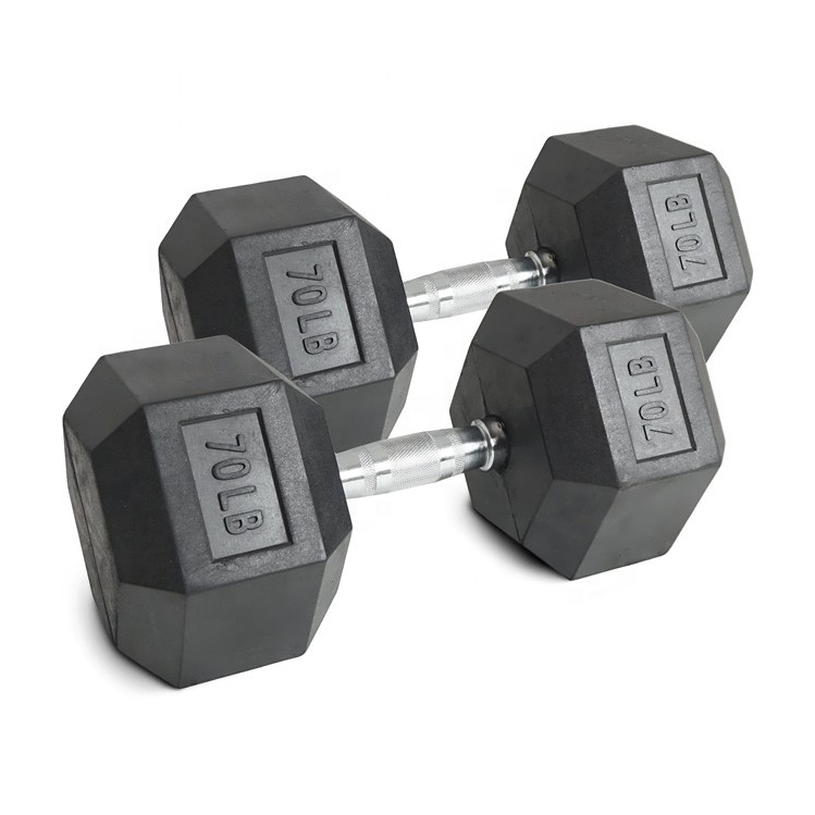 Hex Dumbbell Set - Set di manubri esagonali in gomma