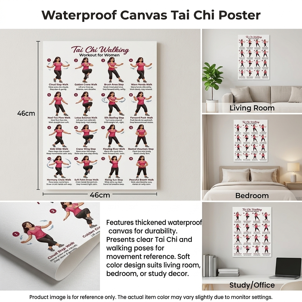 Home Gym Guide - Poster per allenamento Tai Chi (1