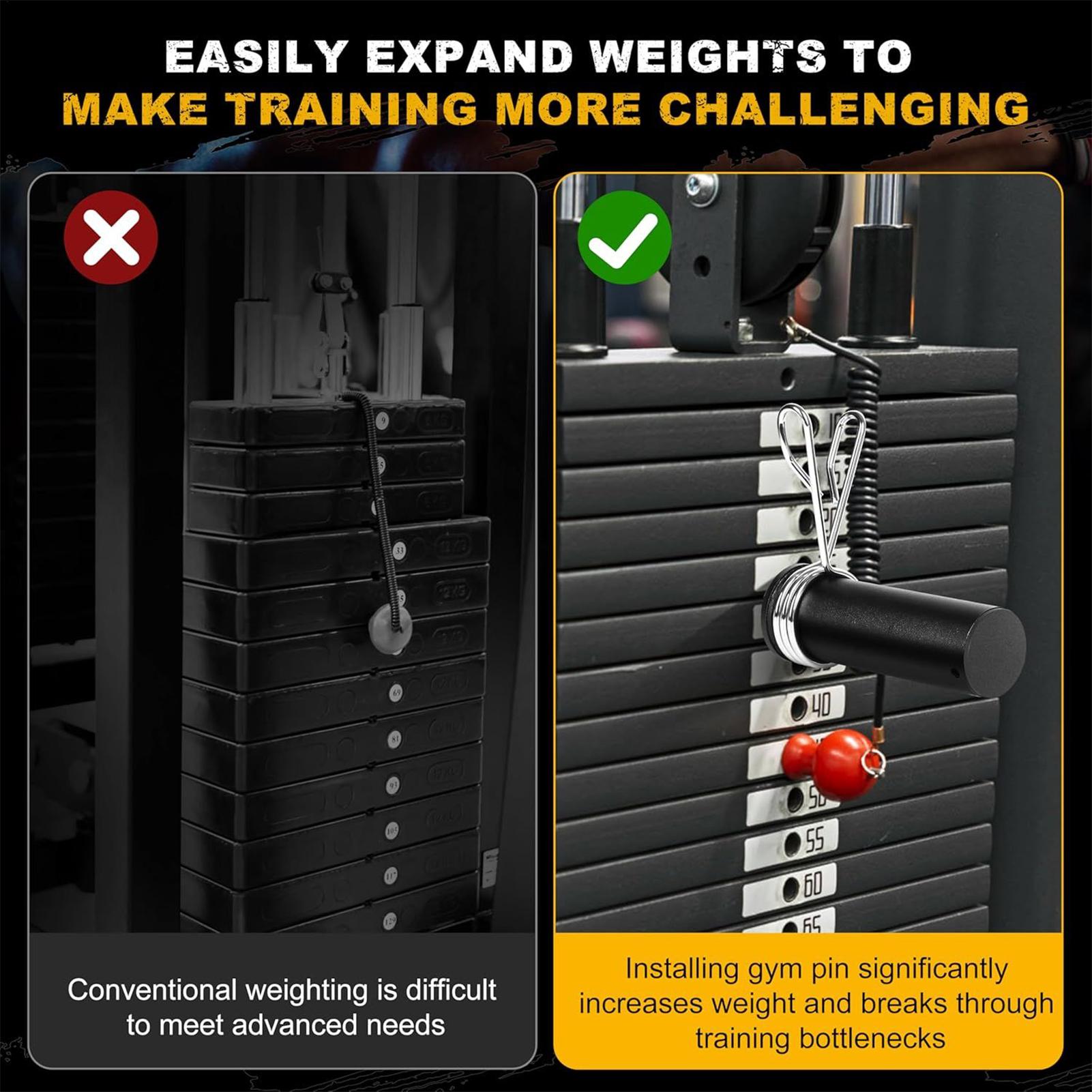 Home Gym System - Perno da palestra con collare a