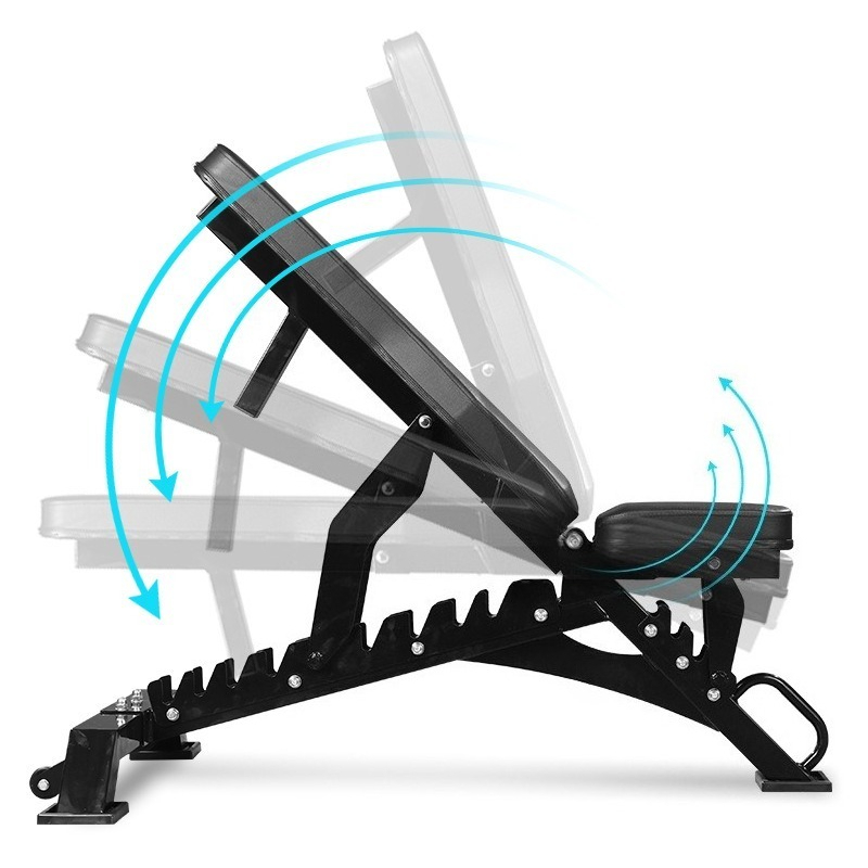Home Gym Full Body - Panca per manubri regolabile in metallo,