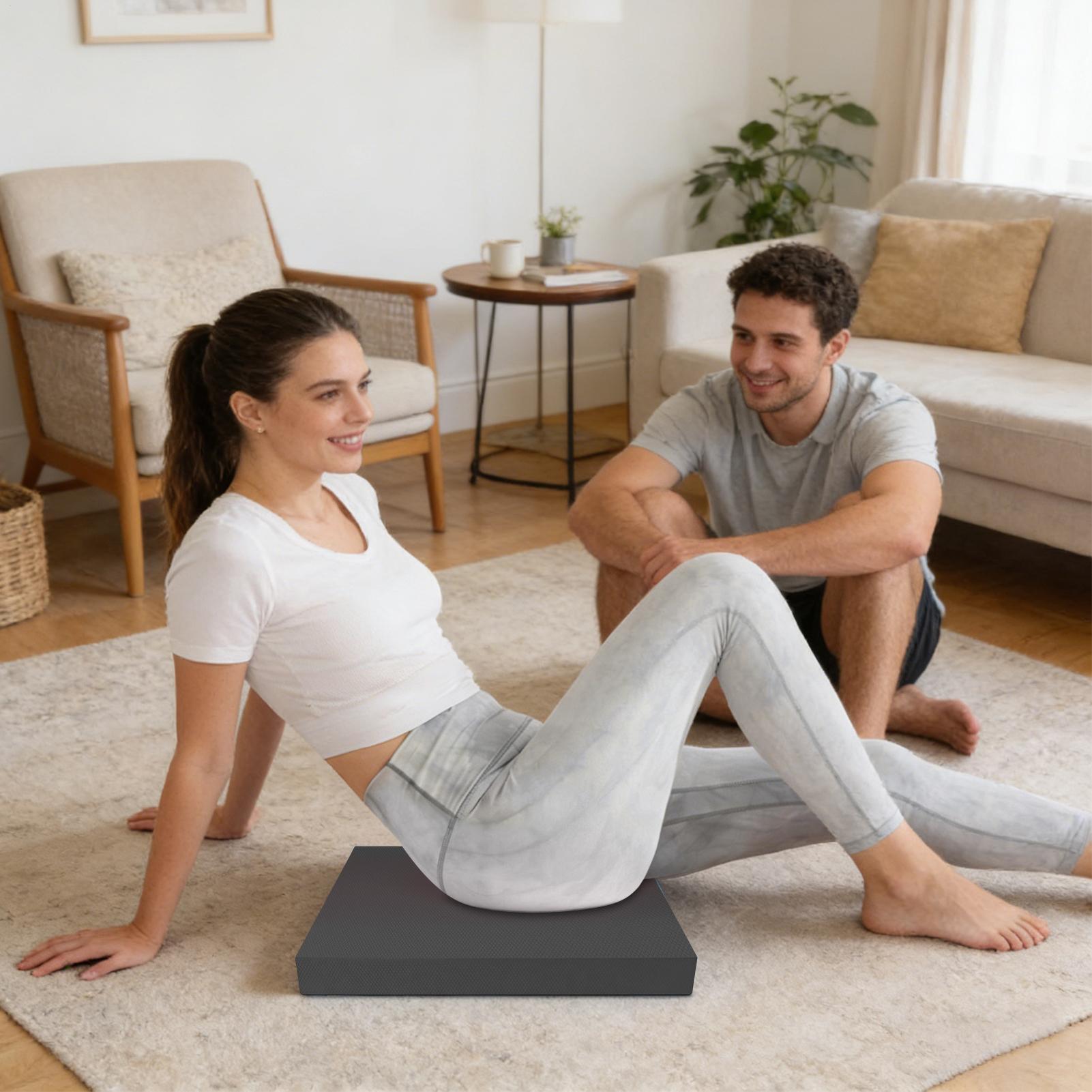 Home Gym Rubber Flooring - Tappetino per stabilità 50x40cm, spesso, in
