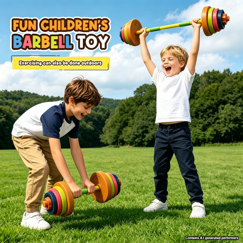 Home Gym For Kids - Set di manubri e bilanciere regolabili