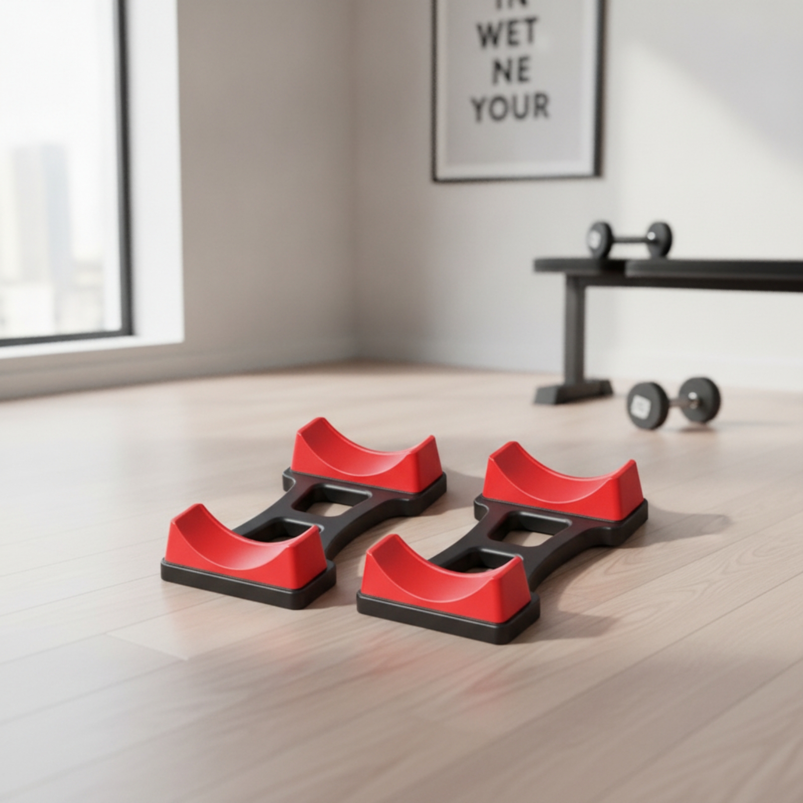 Home Gym Usa - 2 Pezzi Supporto per Manubri con