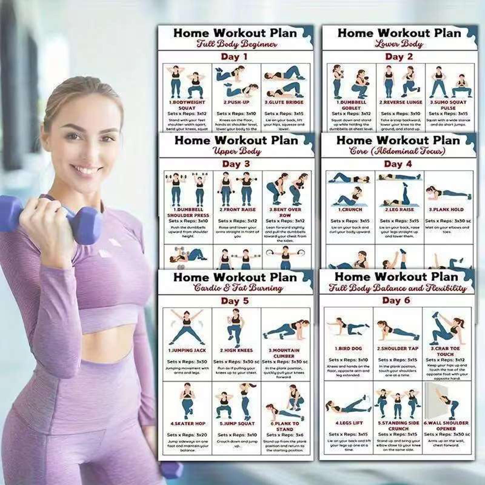 Home Gym Guide - 6 pezzi Yoga manubri stretching allenamento