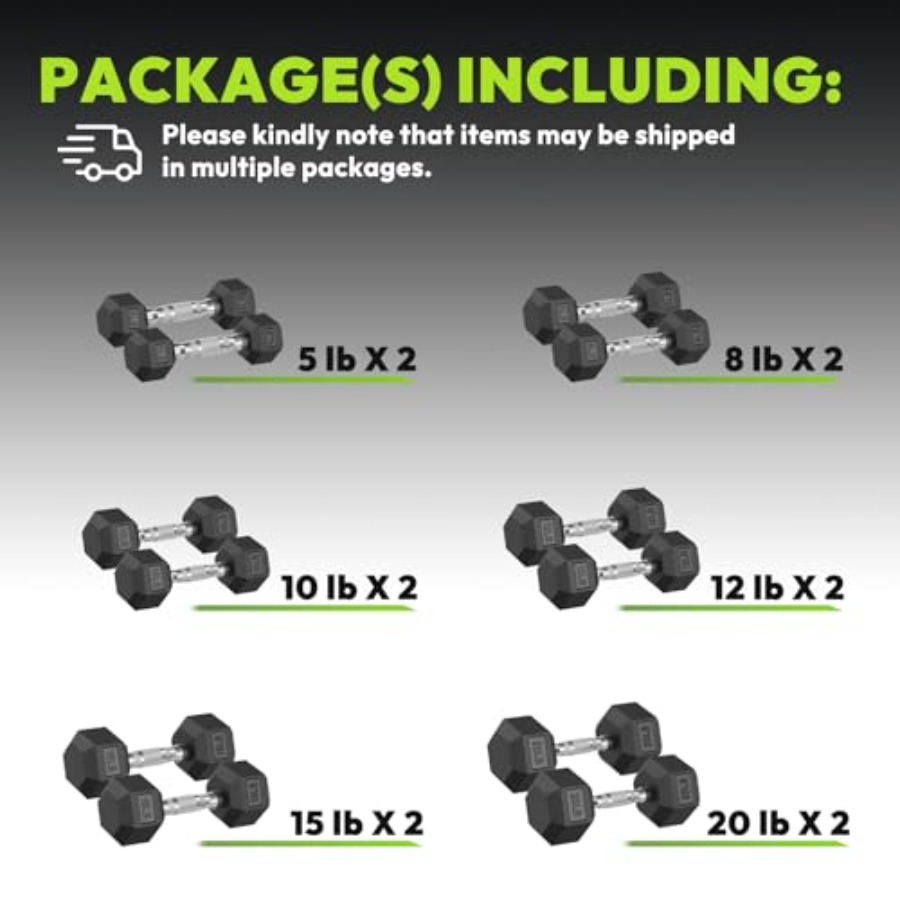 Set di manubri esagonali da 45 - Hex Dumbbell Set recensione e prezzo