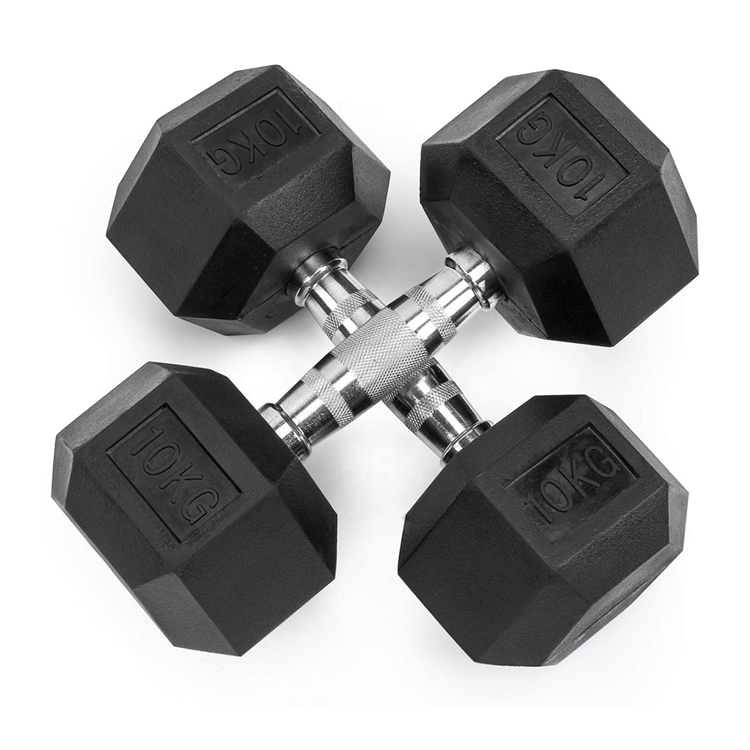 Manubri esagonali in gomma da  - Hex Dumbbell Set recensione e prezzo