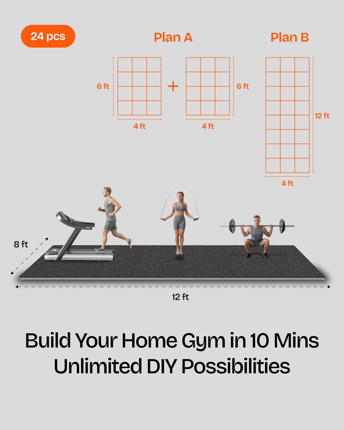 Set di Pavimentazione per Pale - Home Gym Rubber Flooring recensione e prezzo
