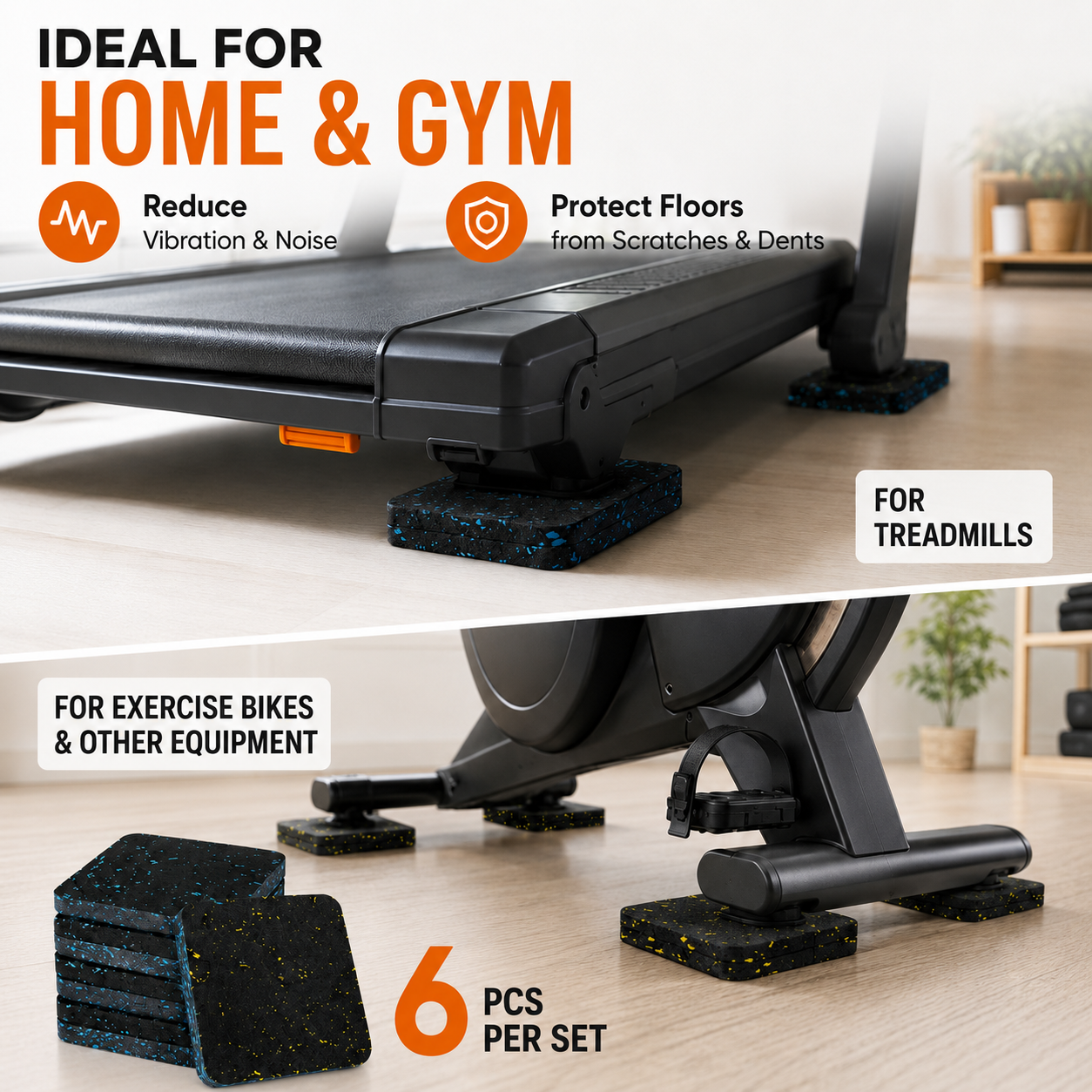 Tappetino per tapis roulant da - Home Gym Rubber Flooring recensione e prezzo