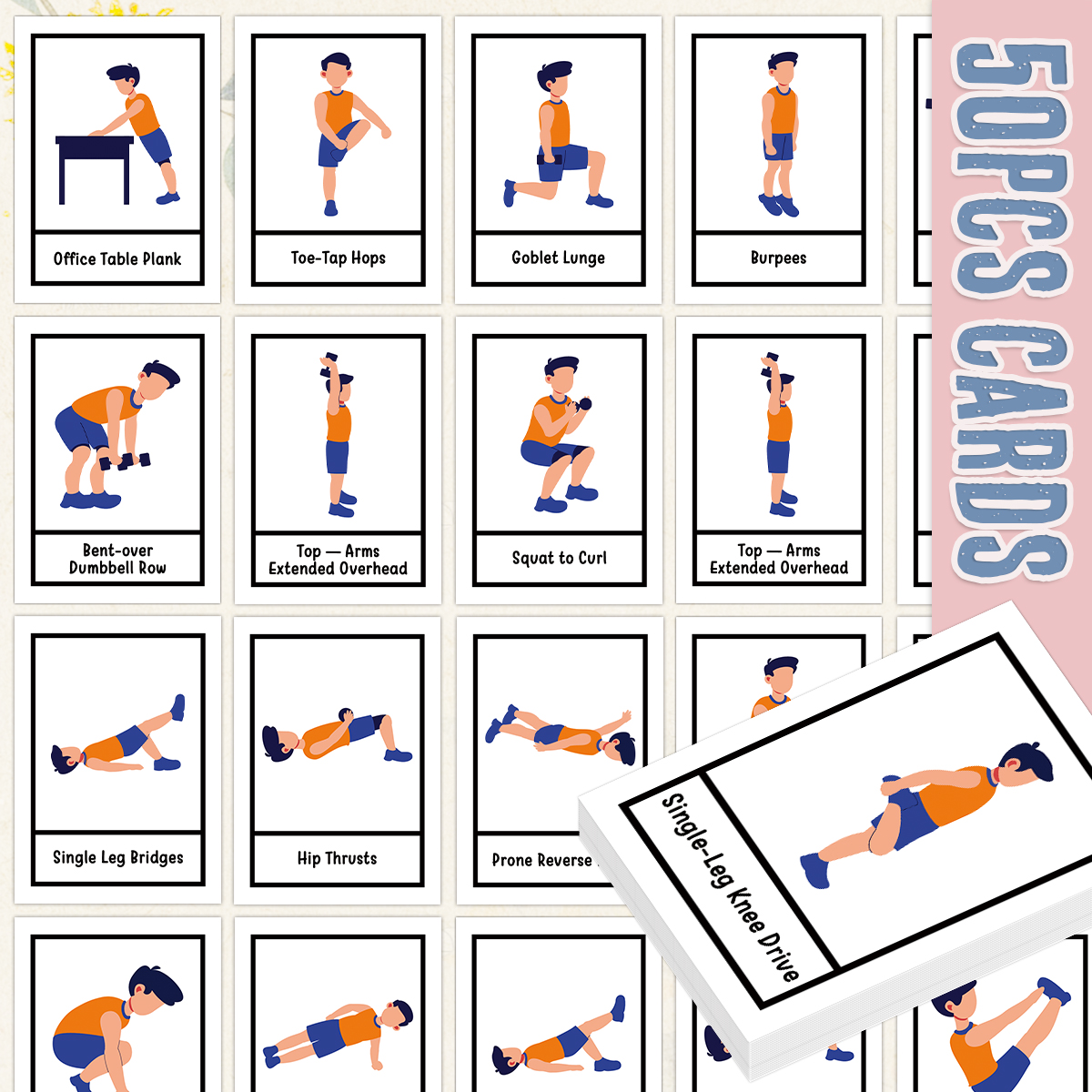 50 carte flash per esercizi fi - Workout Plan Home Gym recensione e prezzo