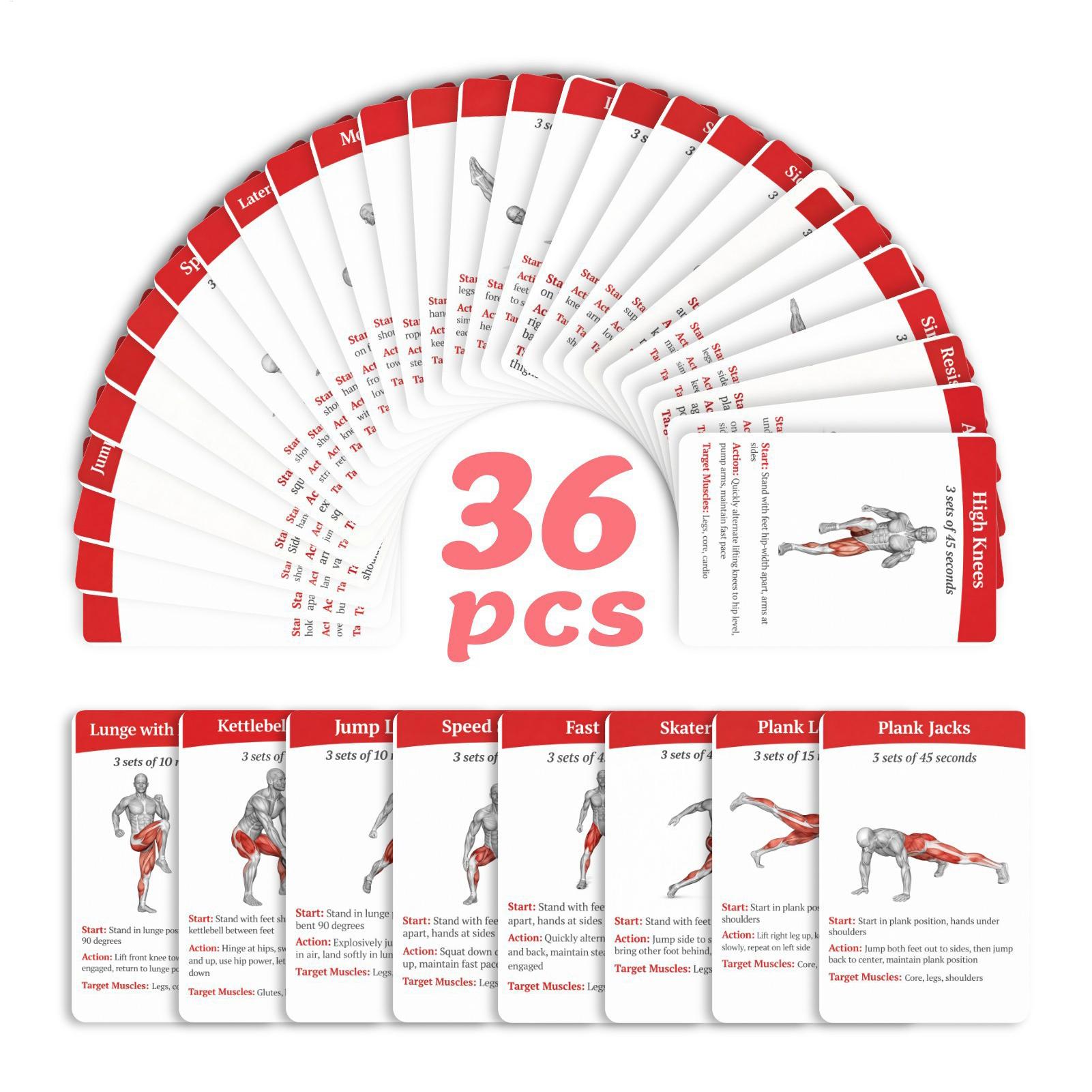 Set di Carte per Esercizi, 36  - Home Gym Guide recensione e prezzo