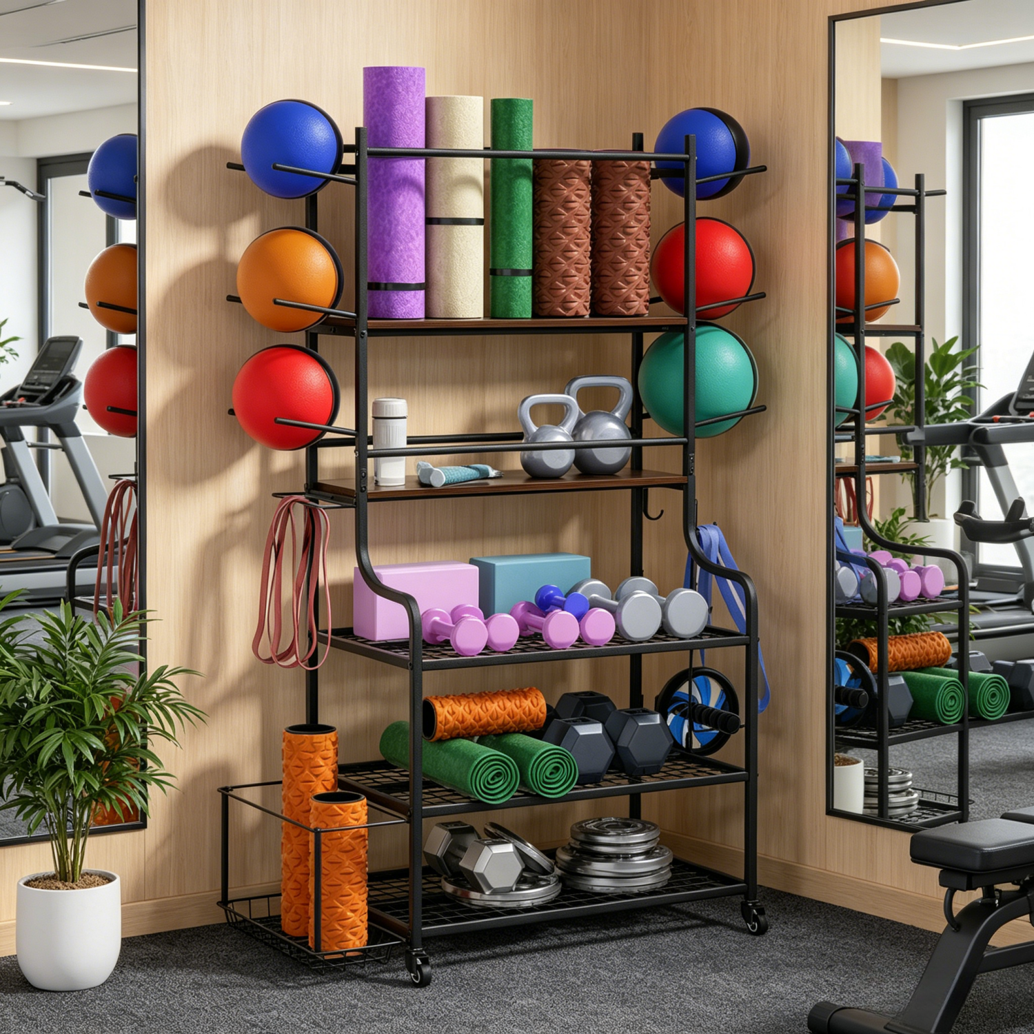 Porta Tappetini Yoga con Ruote - Home Gym Yoga Mat recensione e prezzo