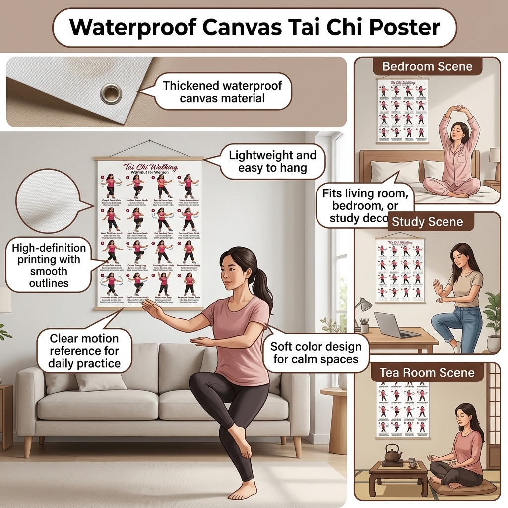 Poster per allenamento Tai Chi - Home Gym Guide recensione e prezzo