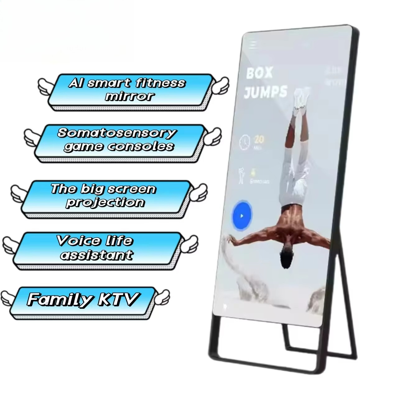 Specchio per allenatore person - Home Gym Rubber Flooring recensione e prezzo