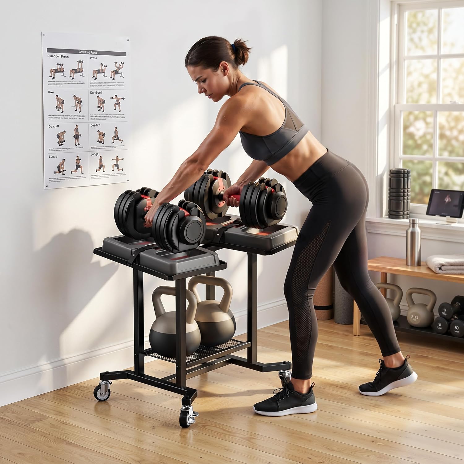 Supporto Regolabile per Manubr - Home Gym Rubber Flooring recensione e prezzo