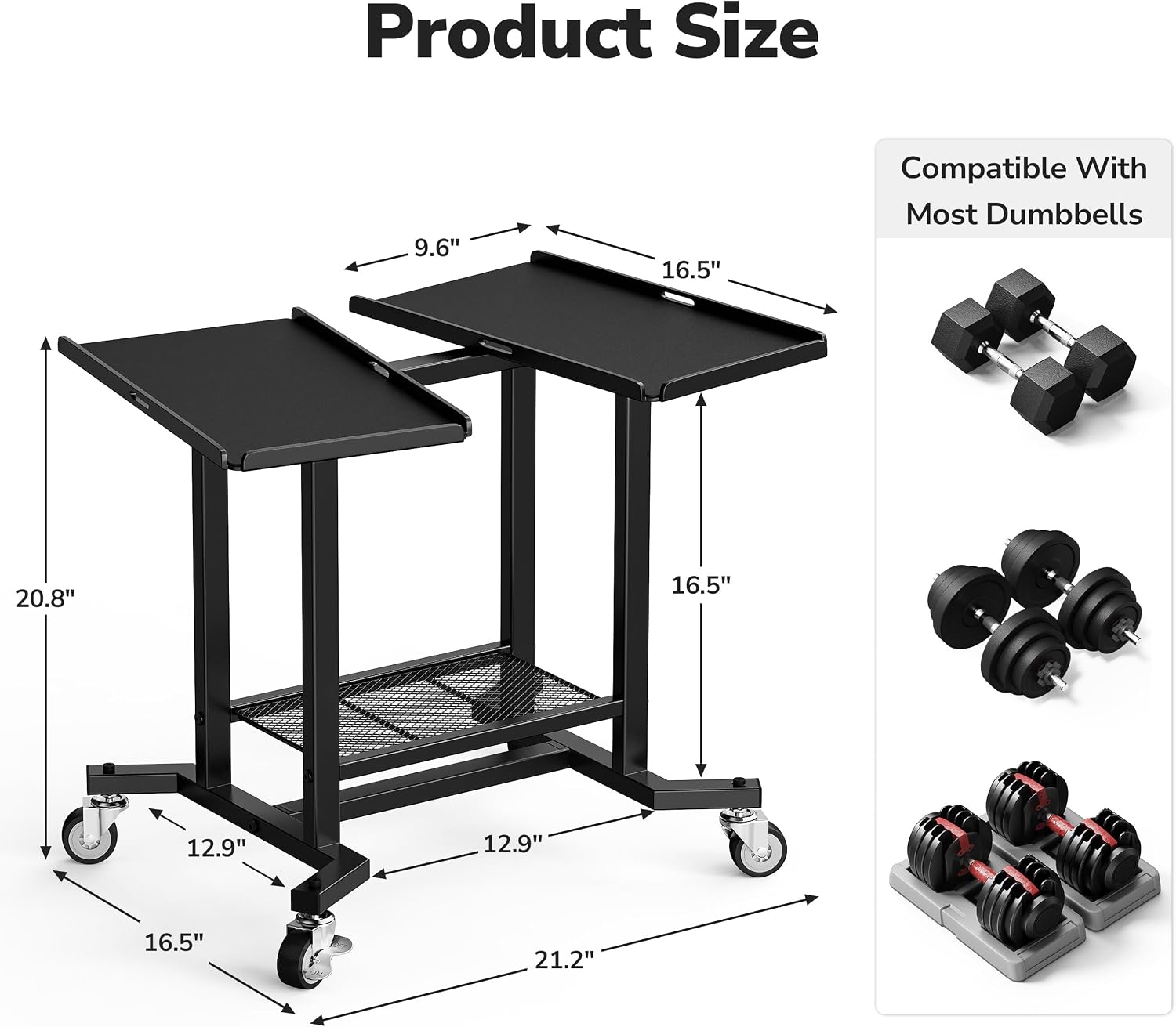 Supporto Regolabile per Manubr - Home Gym Rubber Flooring recensione e prezzo