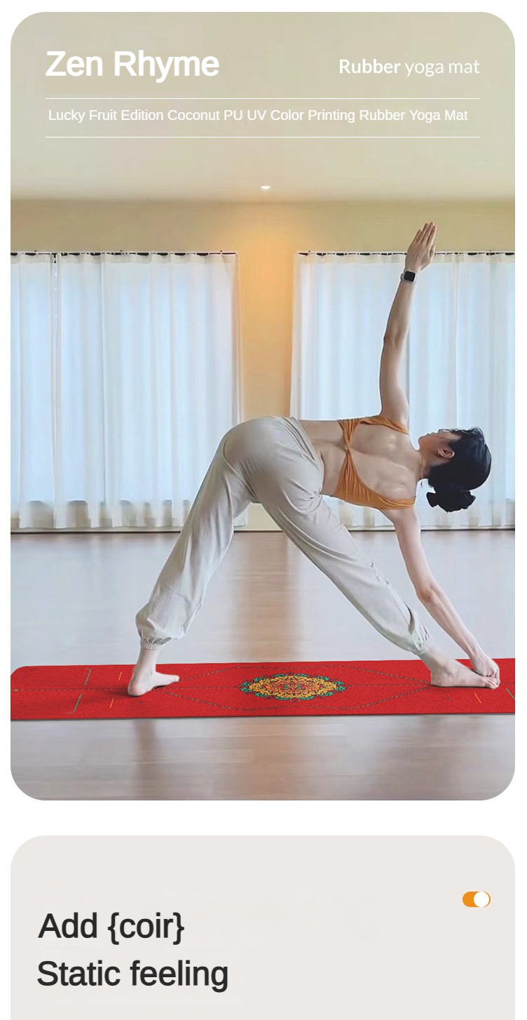 Zen Rhyme glassato Pu tappetin - Home Gym Yoga Mat recensione e prezzo