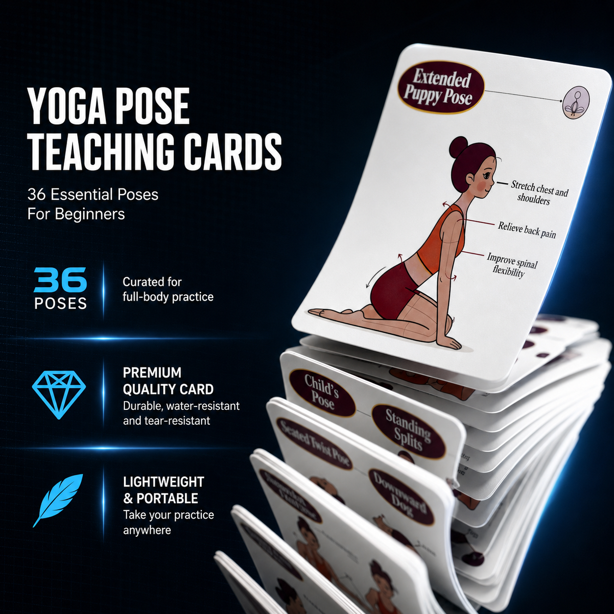 Carte Portatili per Pose Yoga  - Home Gym Guide recensione e prezzo