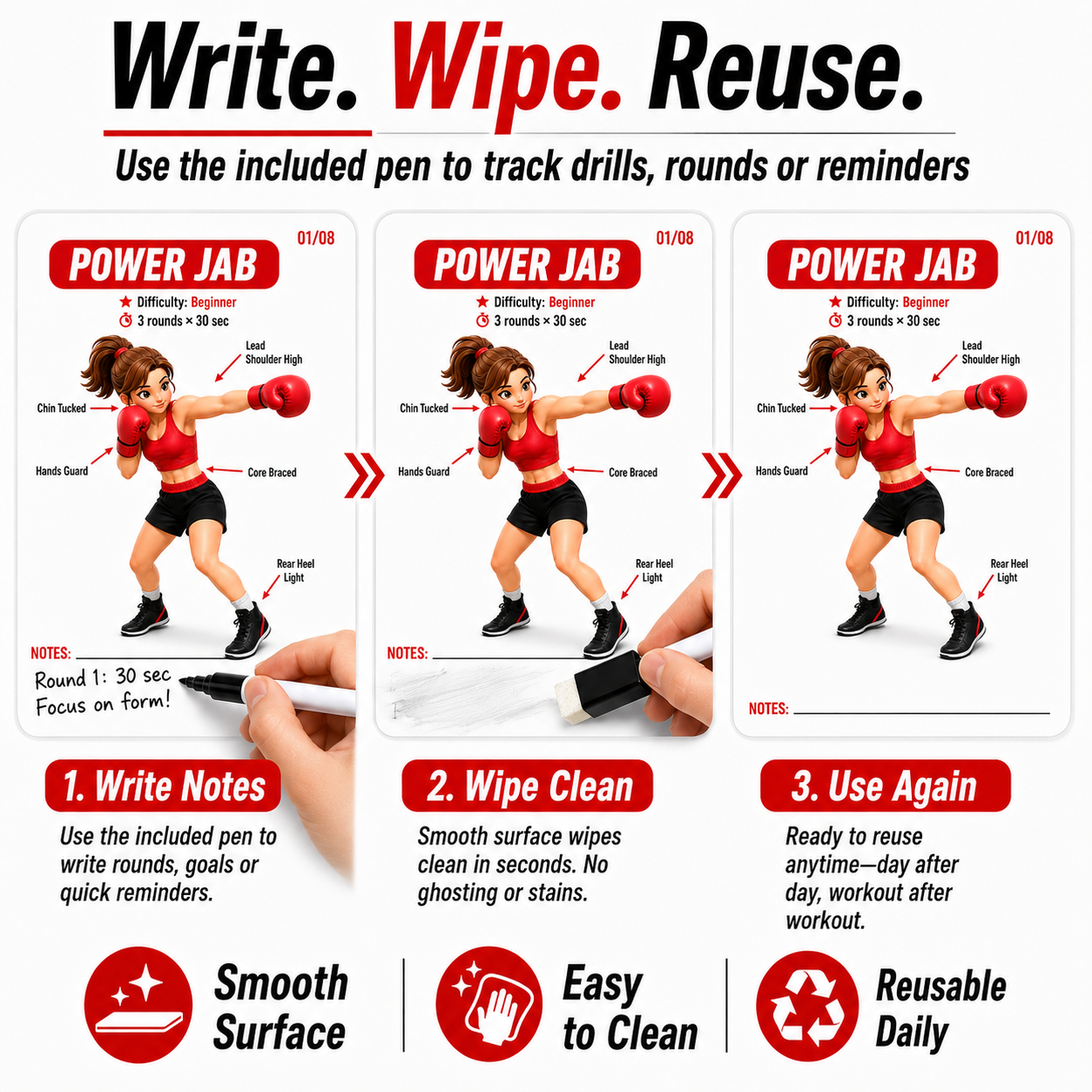Set di 8 Adesivi Guida per All - Home Gym Guide recensione e prezzo