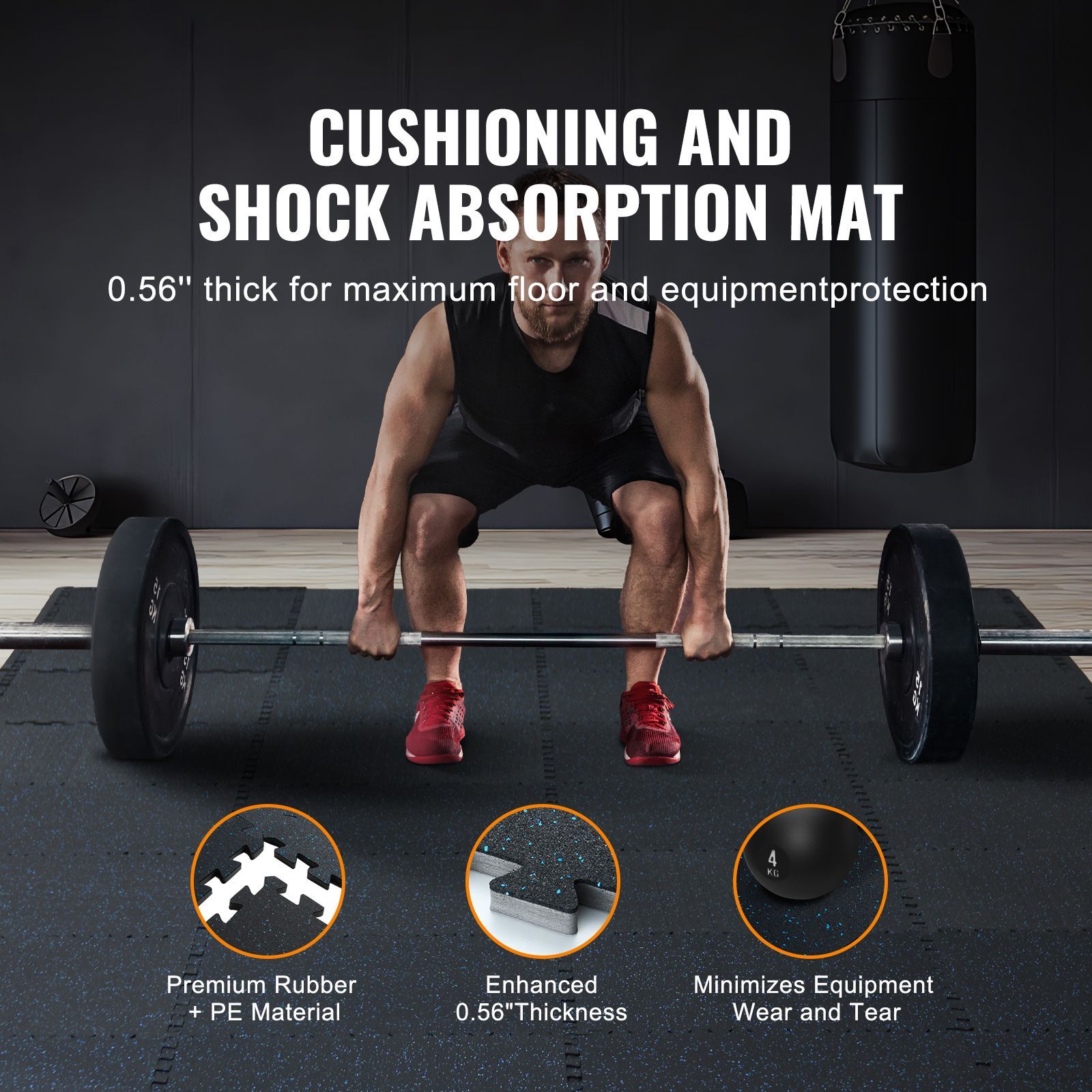 Tappetini per palestra spessi  - Home Gym Rubber Flooring recensione e prezzo